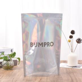 Holographic stand up bag